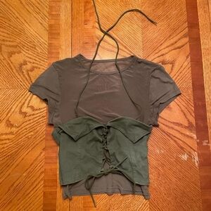 Stylish Green Women's Top